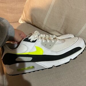 Nike Air Max White with Neon and Black Accents